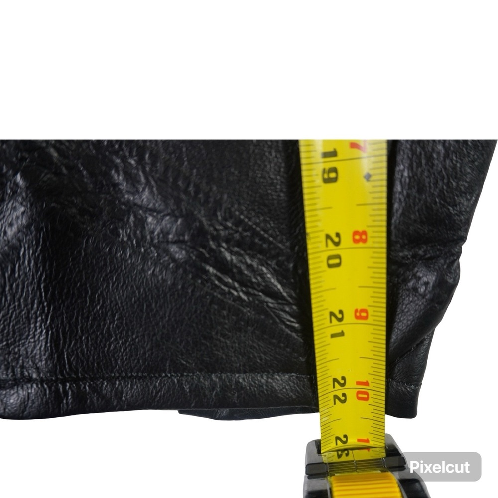 Leather Works Jacket‎ Womens XL Black Full Zip Long Sleeve Belted Waist Outdoor - Picture 7 of 10